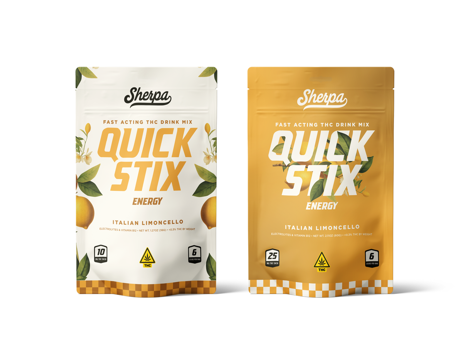 Sherpa Energy Quick Stix - Italian Limoncello (6-Count)