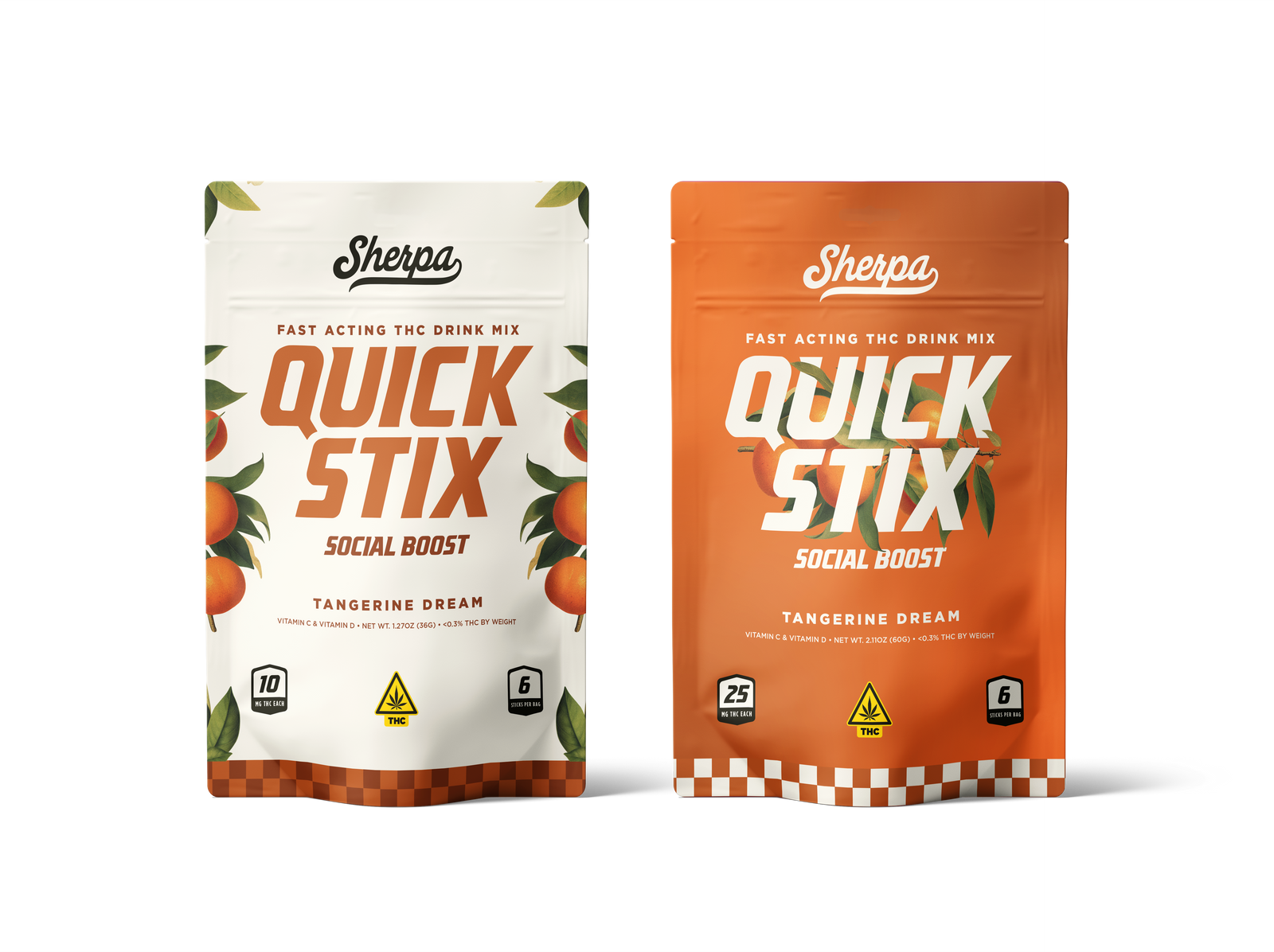 Sherpa Social Quick Stix - Tangerine Dream (6-Count)