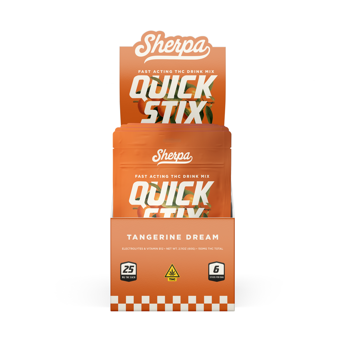 Sherpa Social Quick Stix - Tangerine Dream (Wholesale (6-Count)