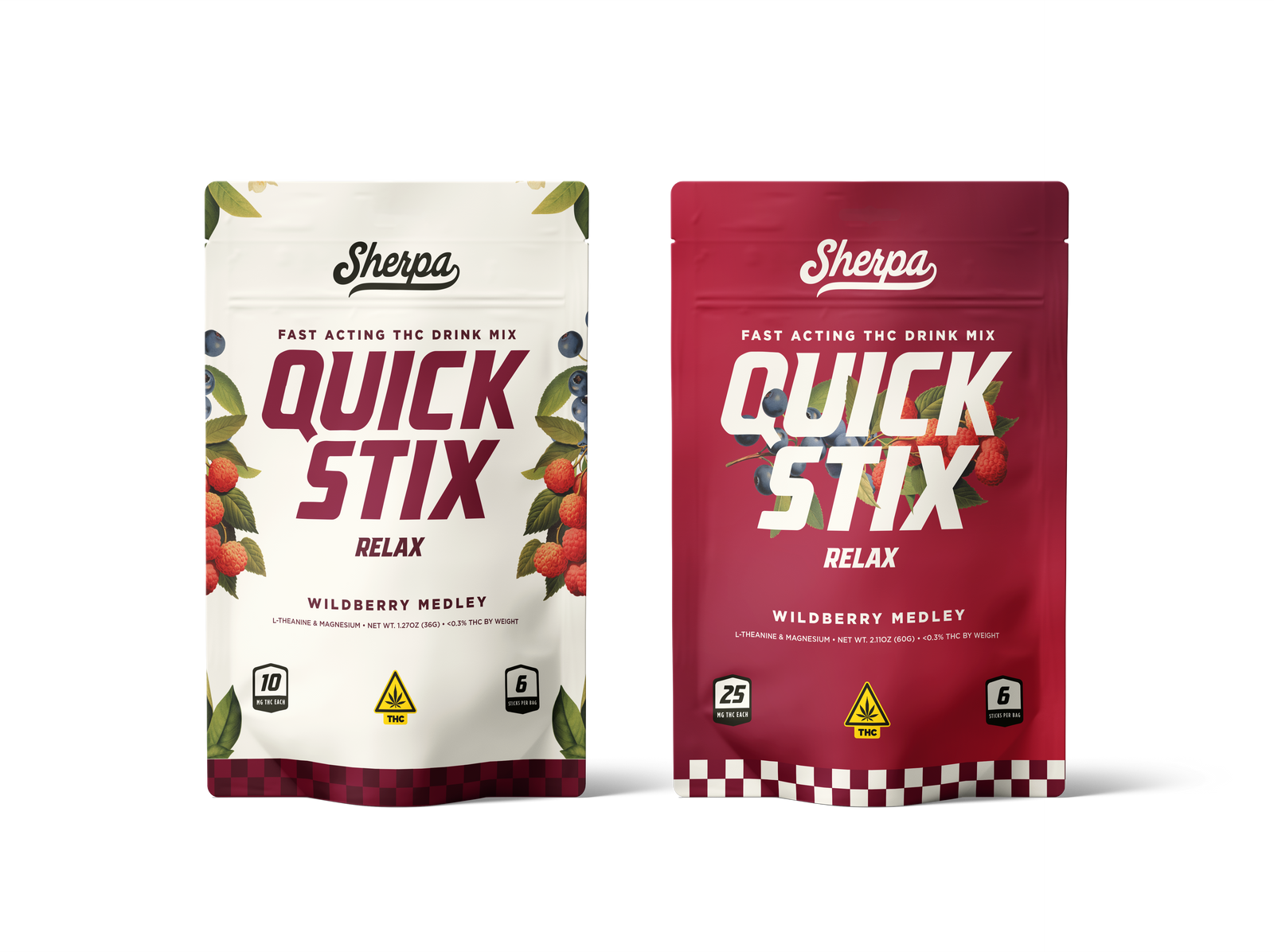 Sherpa Relax Quick Stix – Wildberry Medley (6-Count)