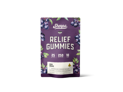 Sherpa Relief Gummies: Acai Grape