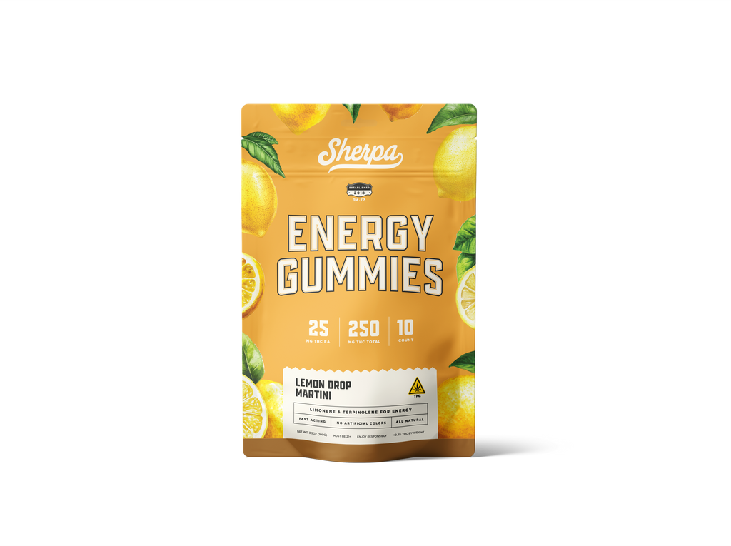 Sherpa Energy Gummies: Lemon Drop Martini