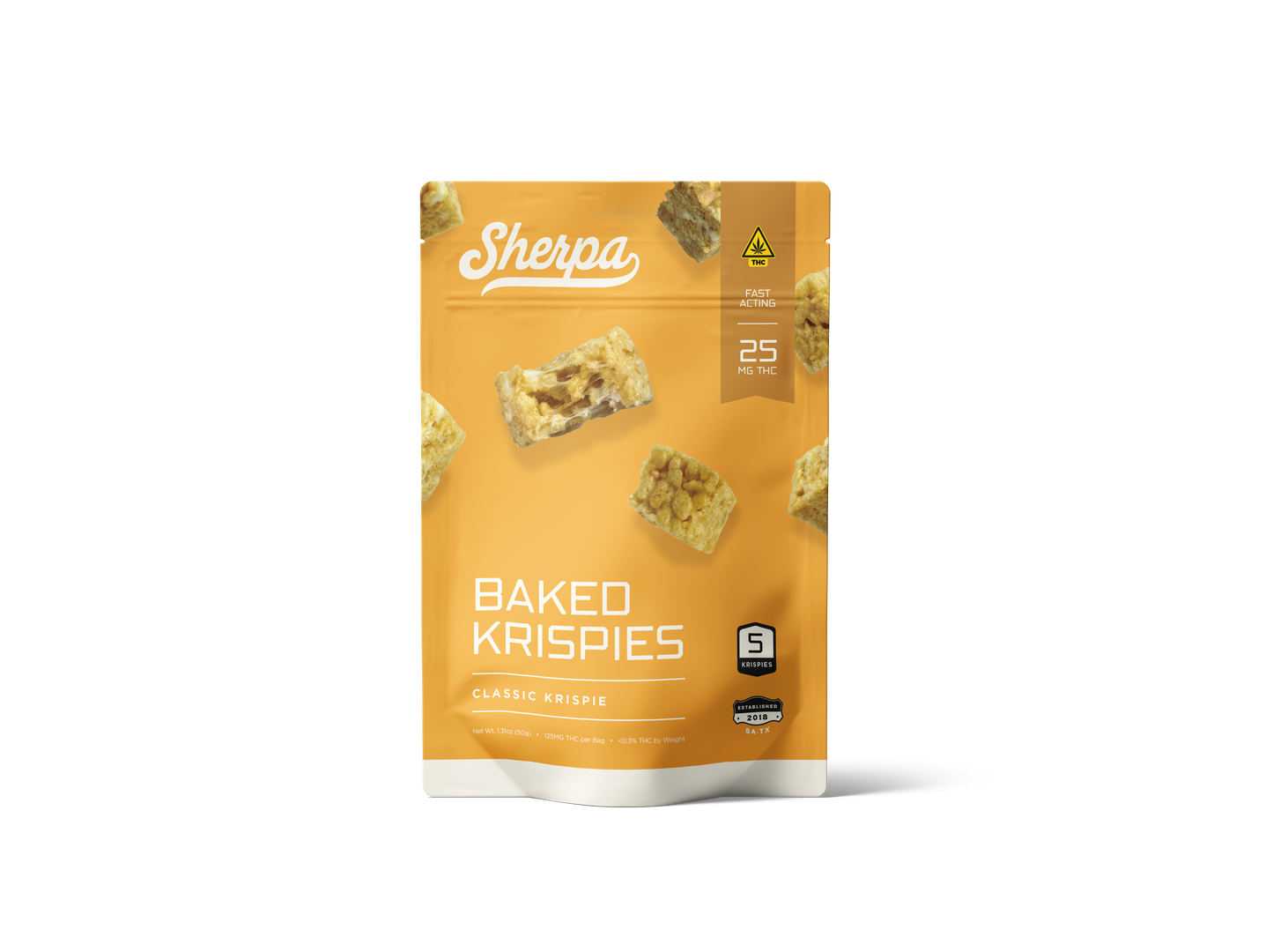 25mg THC Baked Krispies - Original - Sherpa 