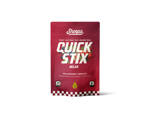 Sherpa 25mg Relax Quick Stix - Wildberry Medley - Sherpa