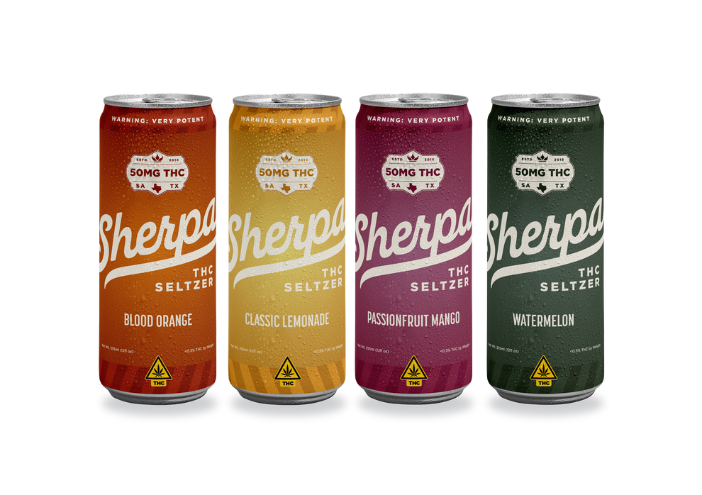 Sherpa THC Seltzers: 4-Count Assortment