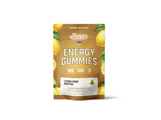 Sherpa Energy Gummies: Lemon Drop Martini