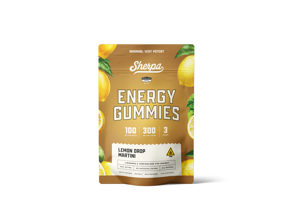 Sherpa Energy Gummies: Lemon Drop Martini