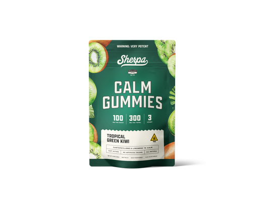 Sherpa Calm Gummies: Tropical Green Kiwi