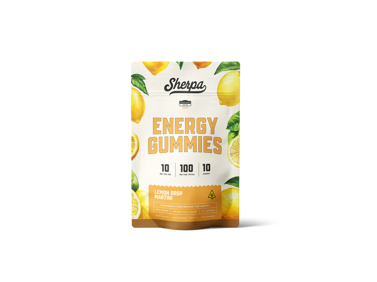 Sherpa Energy Gummies — THC + Limonene & Terpinolene for Focus