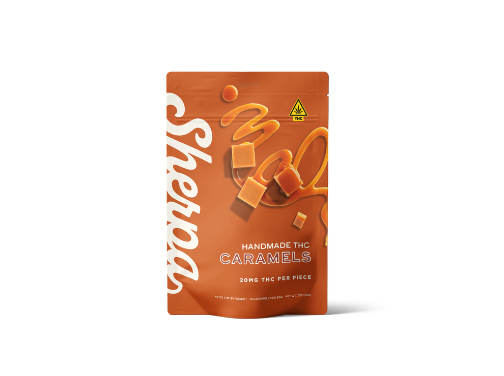 Sherpa 20mg THC Caramel Bites — Hemp-Derived Edible Candy