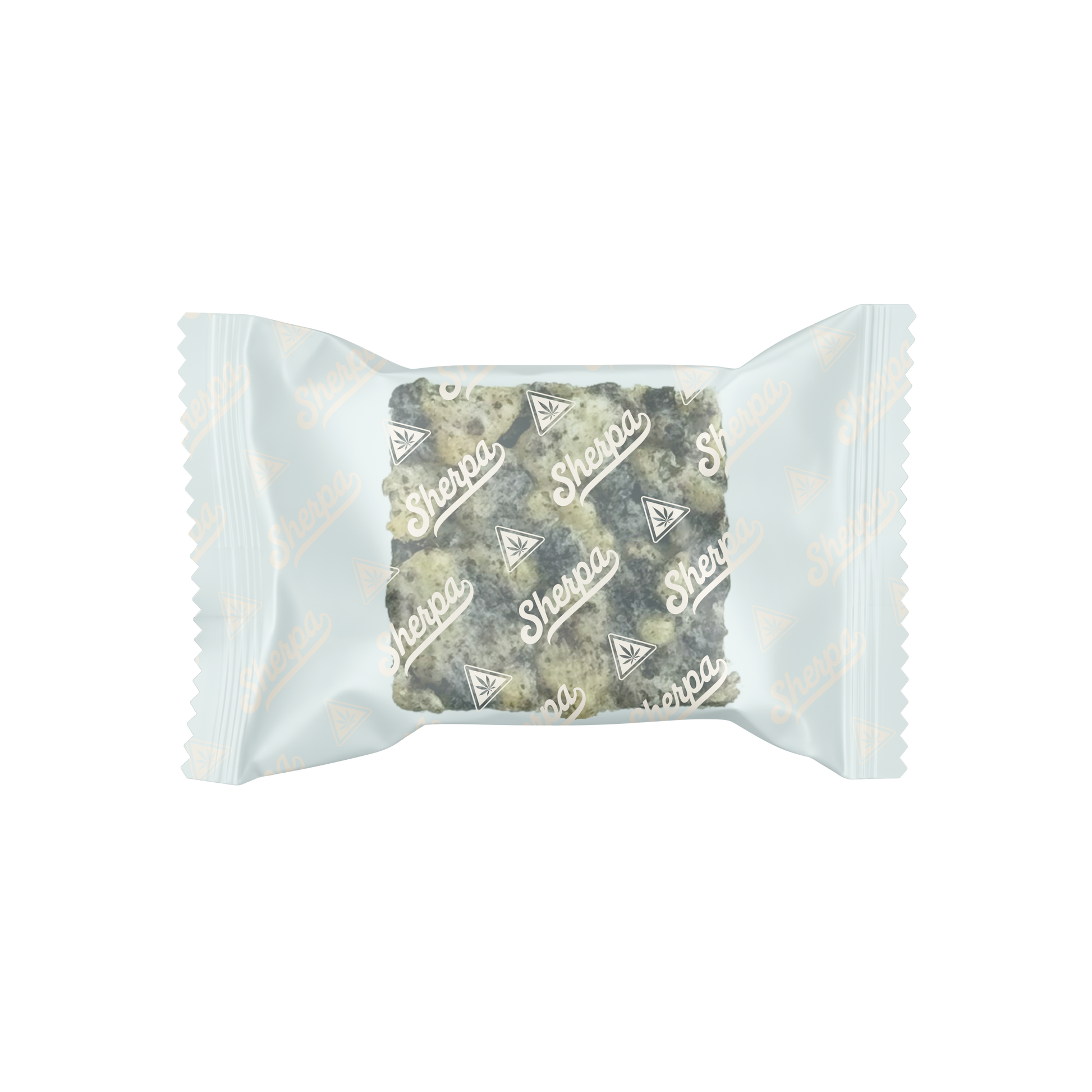 25mg THC Baked Krispies – Cookies & Cream - Sherpa 