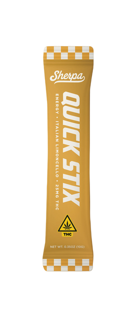 Sherpa 25mg Energy Quick Stix - Italian Limoncello - Sherpa 