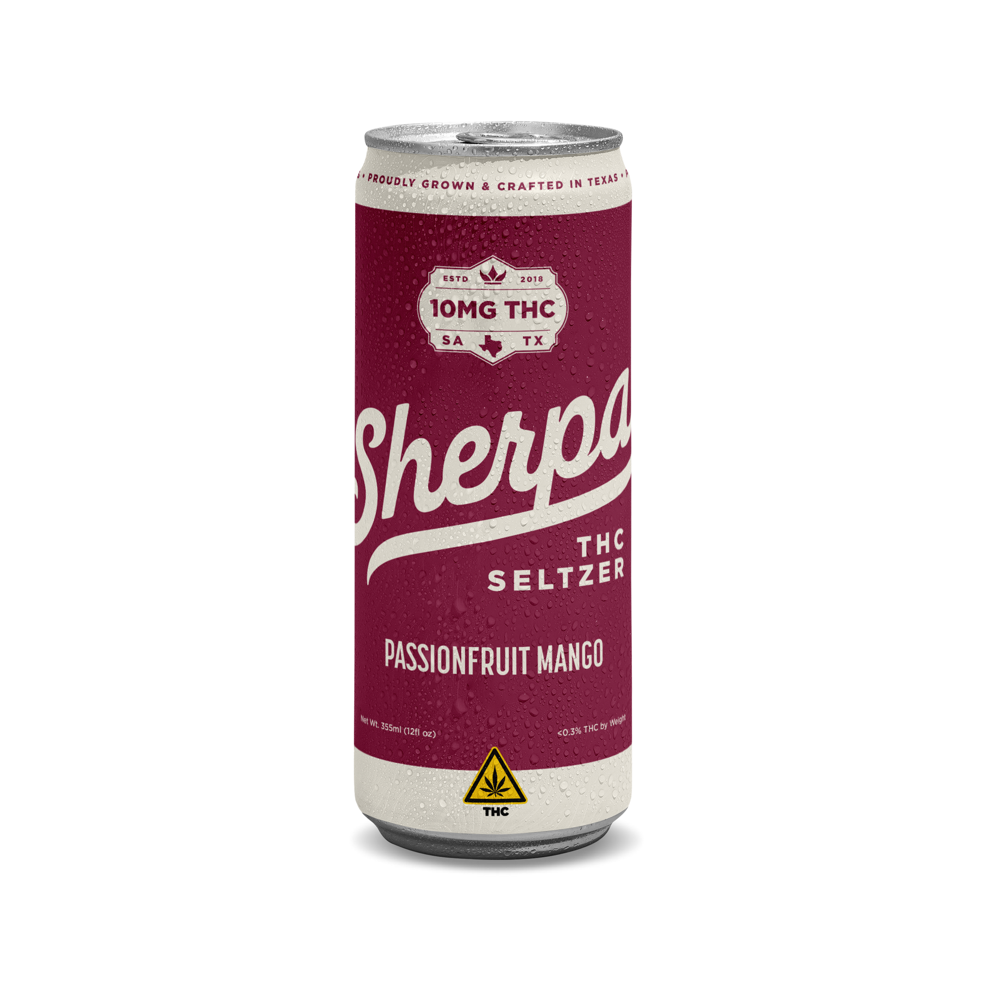 Sherpa THC Seltzer: Passionfruit Mango - Sherpa 