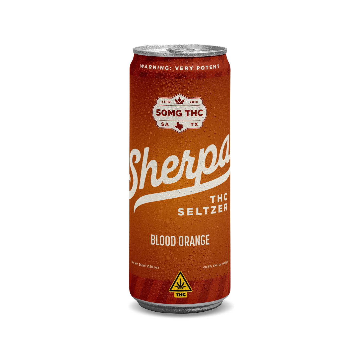 Sherpa THC Seltzer: Blood Orange - Sherpa 