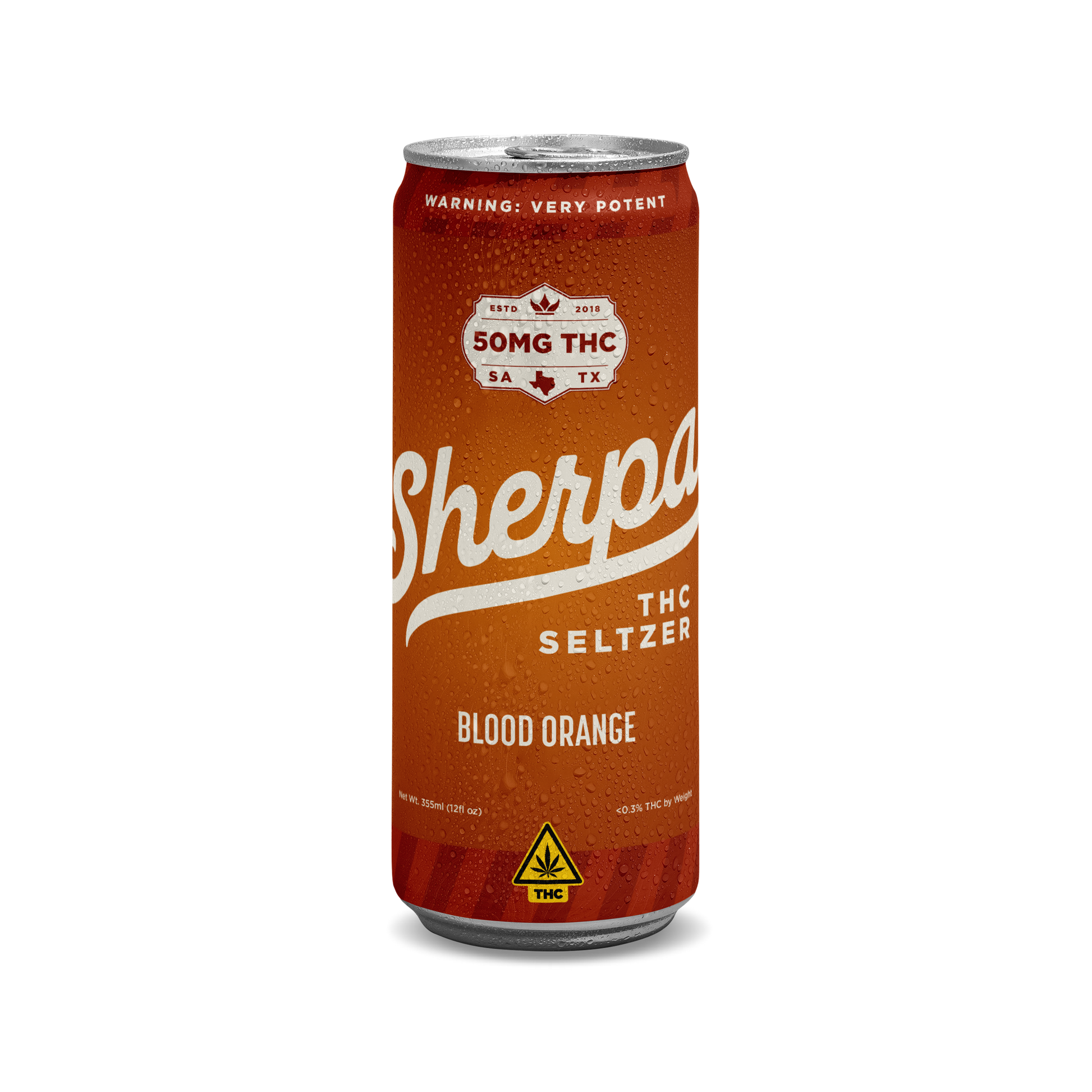 Sherpa THC Seltzer: Blood Orange - Sherpa 