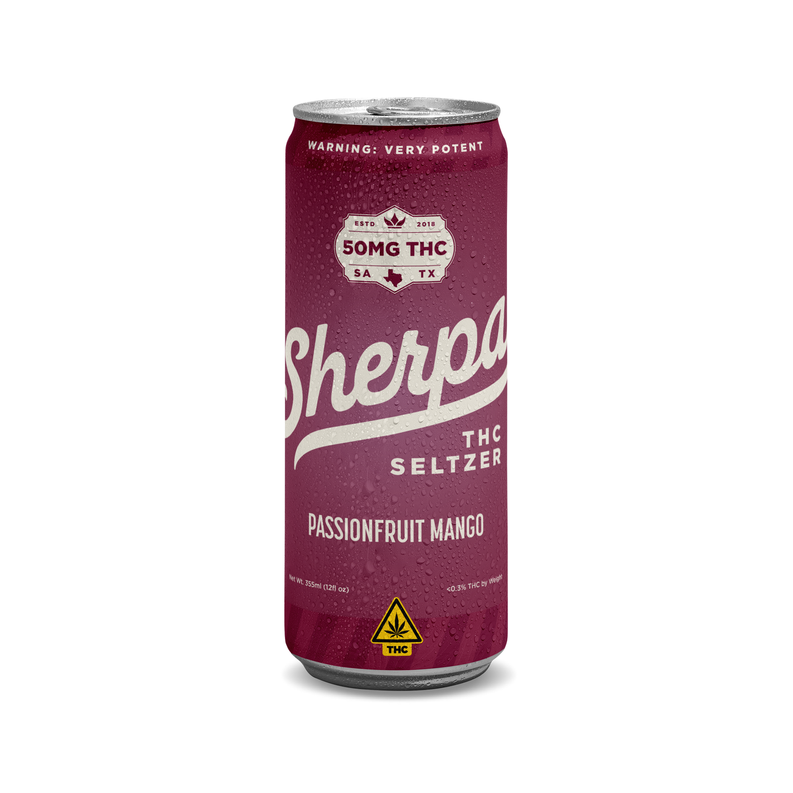 Sherpa THC Seltzer: Passionfruit Mango - Sherpa 