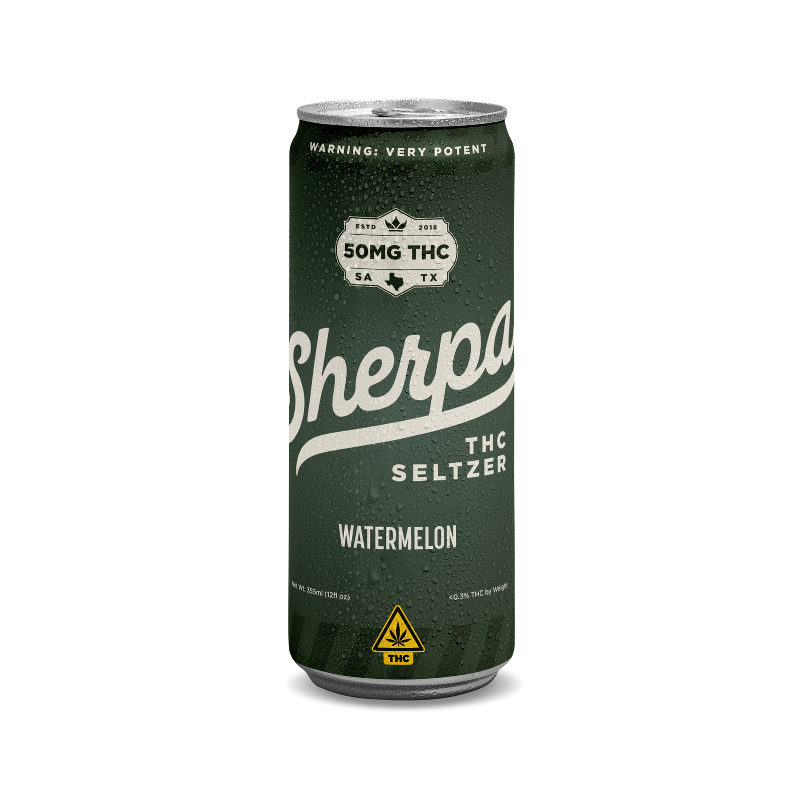 Sherpa THC Seltzer: Watermelon - Sherpa 