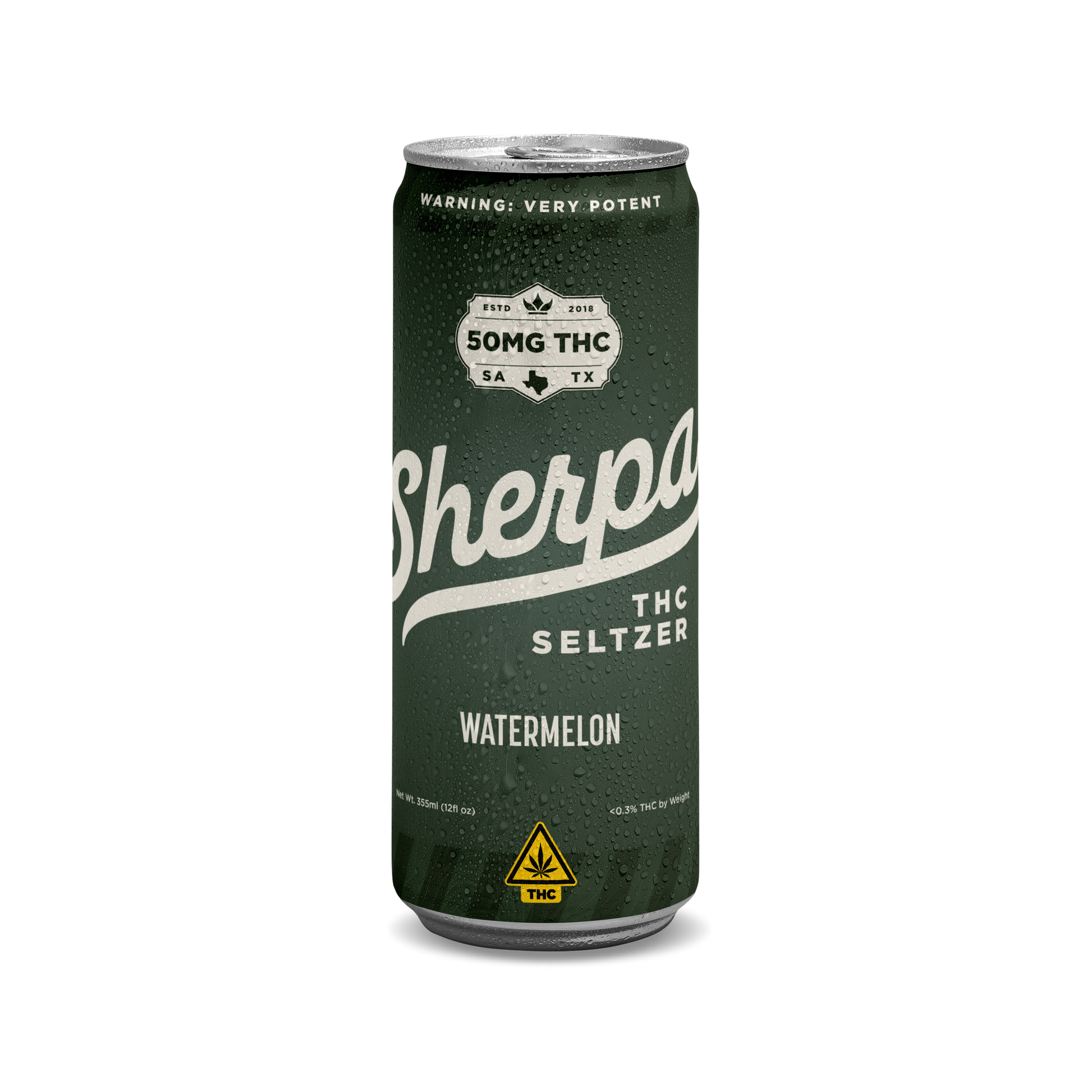 Sherpa THC Seltzer: Watermelon - Sherpa 