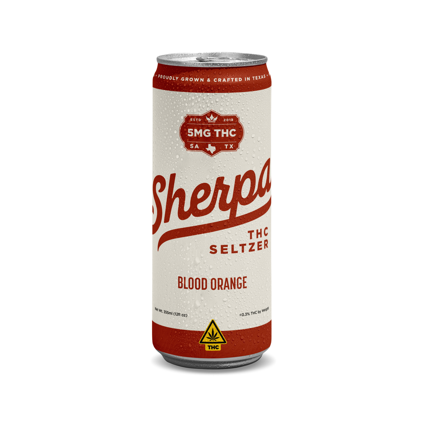 Sherpa THC Seltzer: Blood Orange - Sherpa 