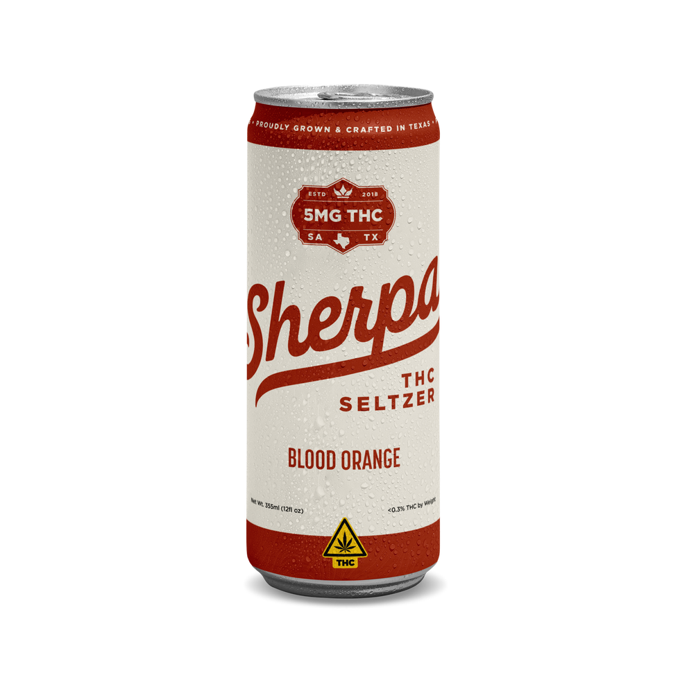 5mg THC Seltzer | Low-Dose Hemp-Derived Sparkling Drink | Sherpa