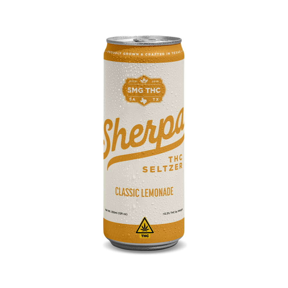 5mg THC Seltzer | Low-Dose Hemp-Derived Sparkling Drink | Sherpa