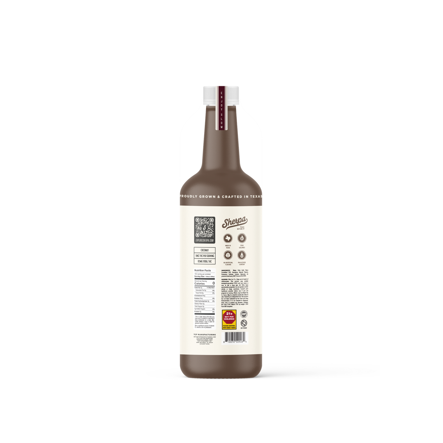 Sherpa 5mg Delta-9 THC Spirit | Non-Alcoholic | 750ml