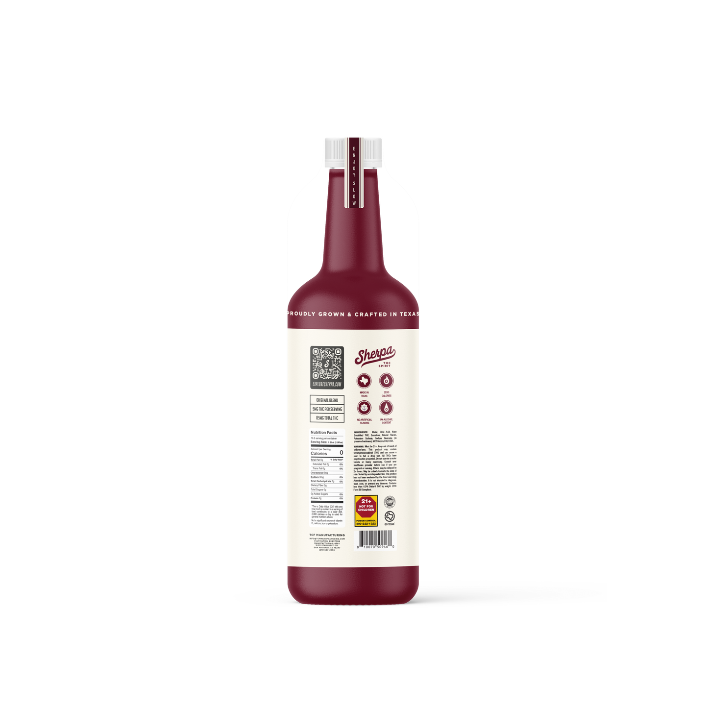 Sherpa 5mg Delta-9 THC Spirit | Non-Alcoholic | 750ml