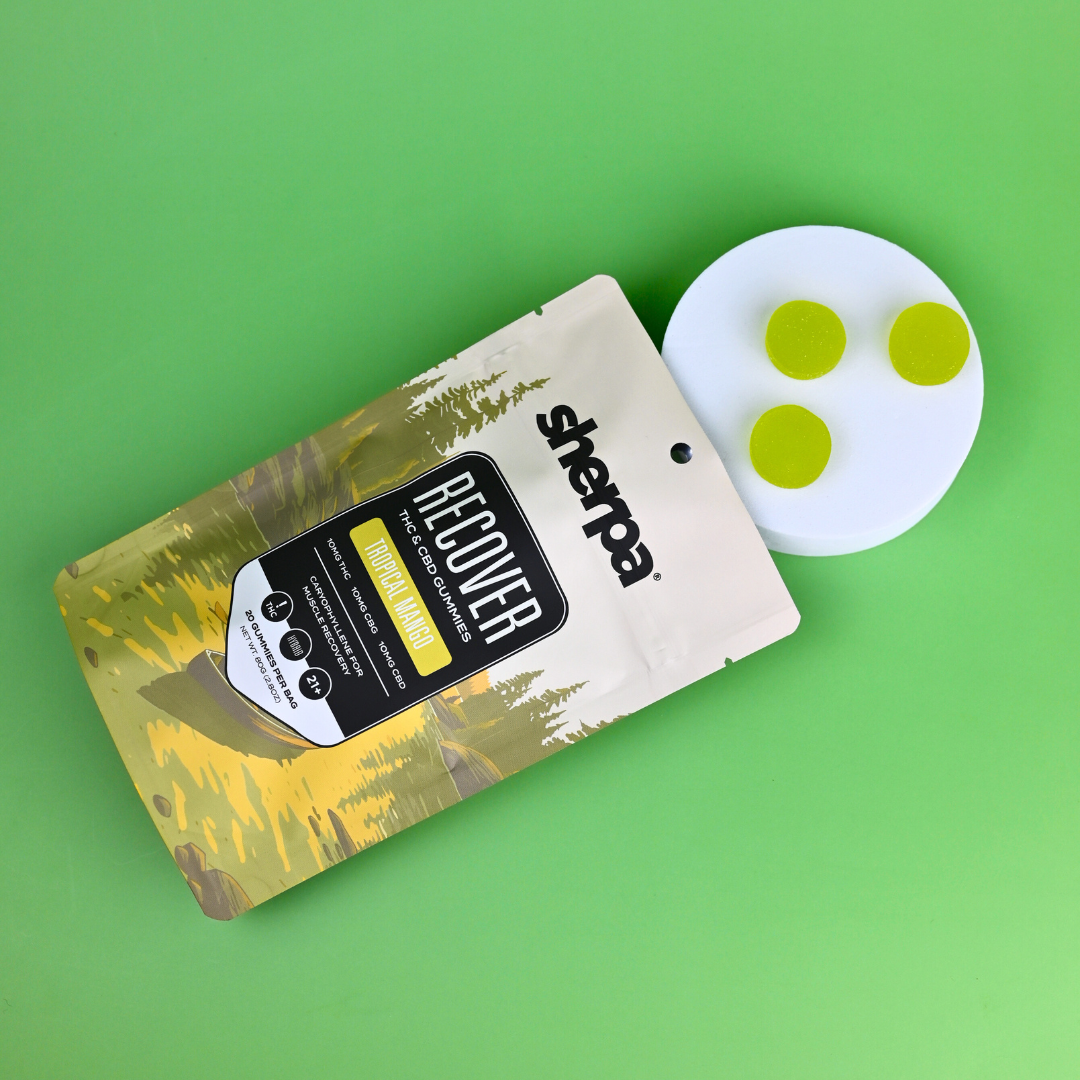 Sherpa 10mg THC Recover - Tropical Mango Gummies - Sherpa 
