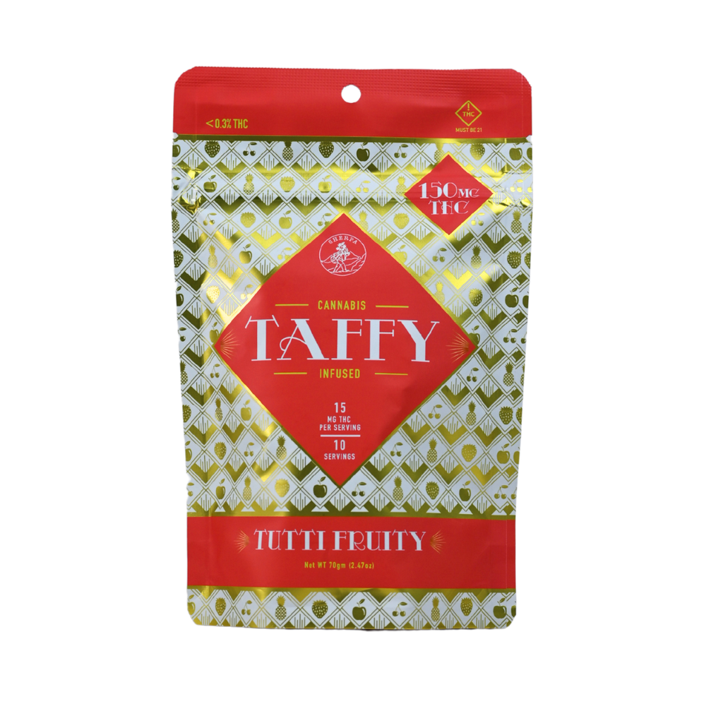 15mg THC Taffy - Tutti Fruity - Sherpa 