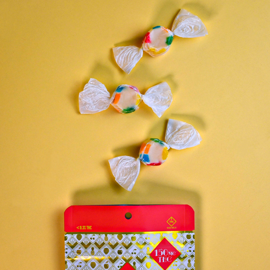 15mg THC Taffy - Tutti Fruity | Federally Legal THC with