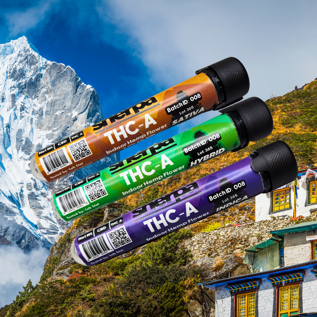 3PK SHERPA THC-A JOINTS - Sherpa THC