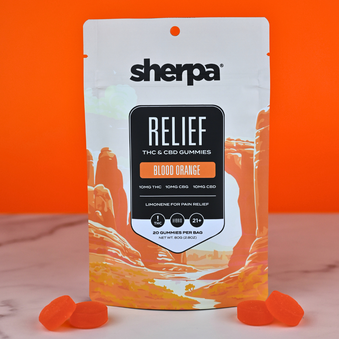 Sherpa 10mg THC Relief - Blood Orange Gummies - Sherpa 