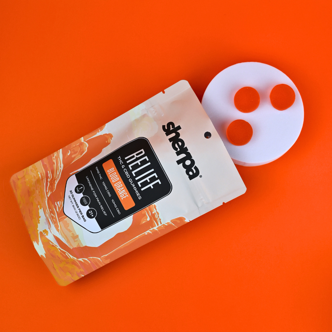 Sherpa 10mg THC Relief - Blood Orange Gummies - Sherpa 