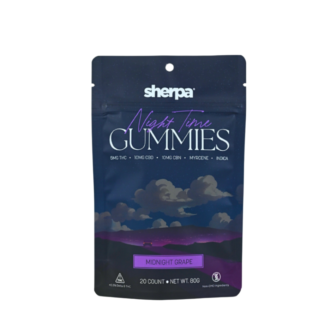 Night Time Gummies - Midnight Grape - Sherpa 