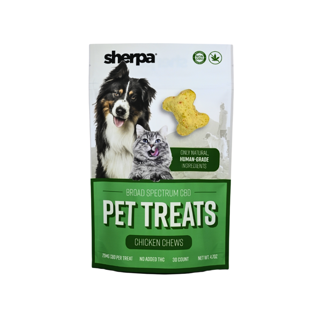 Chicken Chews Pet Treats - 25mg per treat - Sherpa 