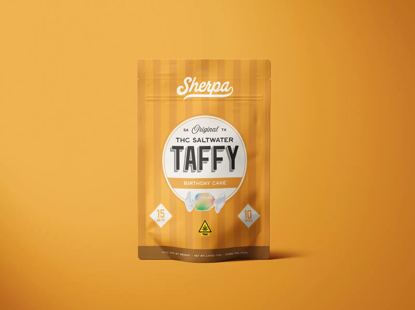 15mg THC Taffy - Birthday Cake - Sherpa 