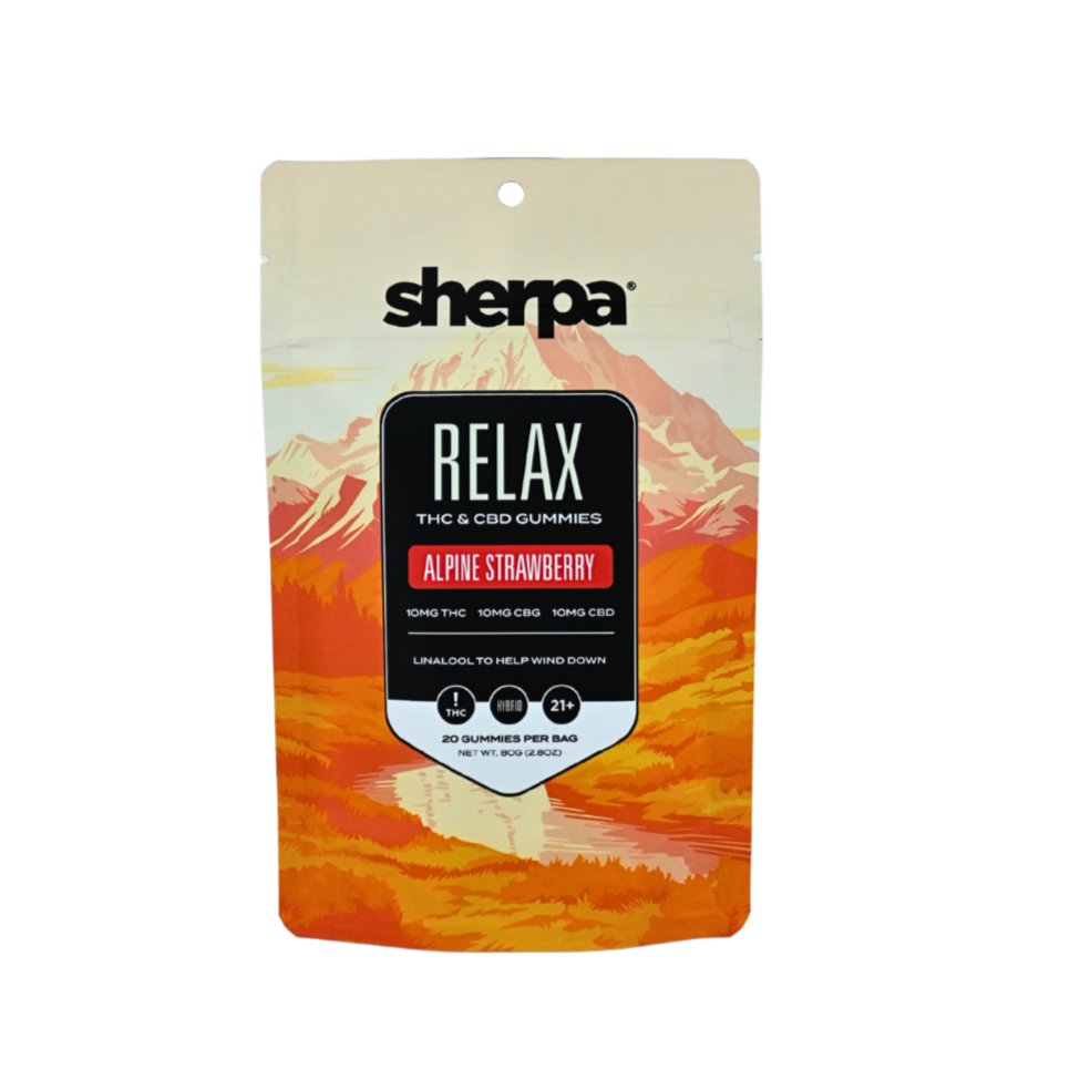 Sherpa 10mg Relax - Strawberry Gummies - Sherpa 