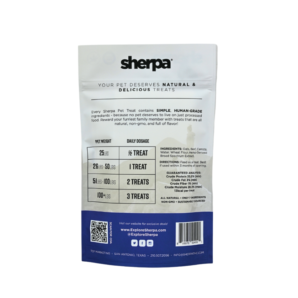 Steak Snack Pet Treats - 25mg per treat - Sherpa 