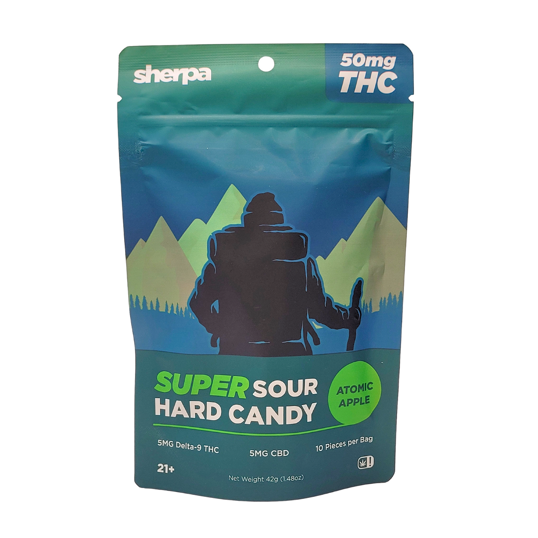 Sherpa Super Sour Hard Candy - Atomic Apple - Sherpa THC