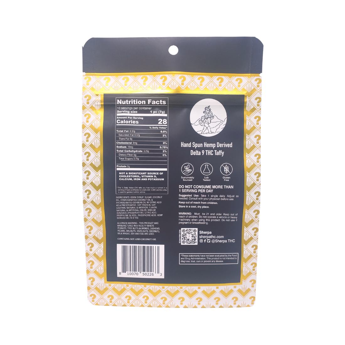 Sherpa Mystery Flavor Taffy - 150mg - Sherpa THC