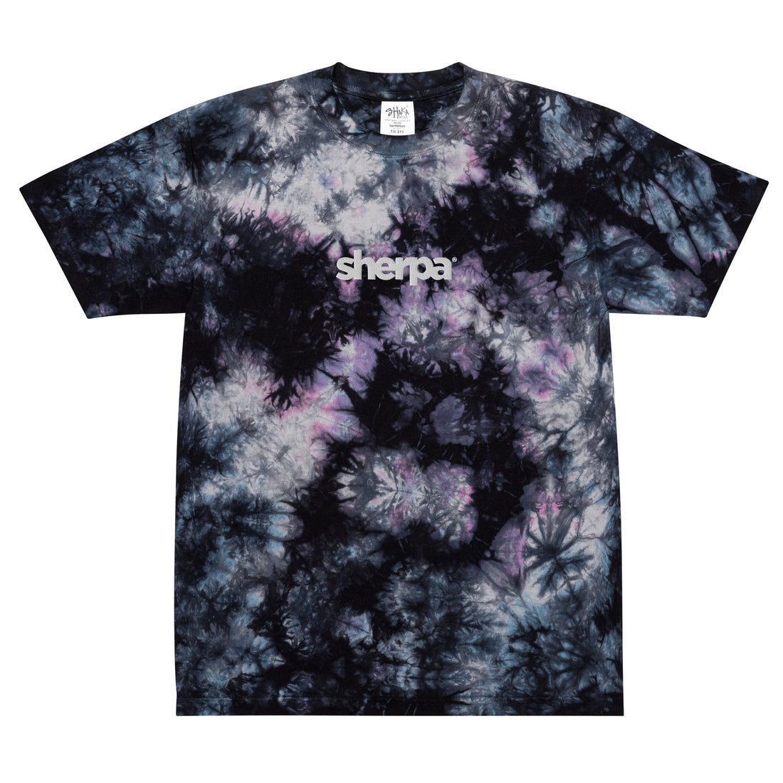 Embroidered Logo Tie Dye - Unisex T-Shirt - Sherpa THC