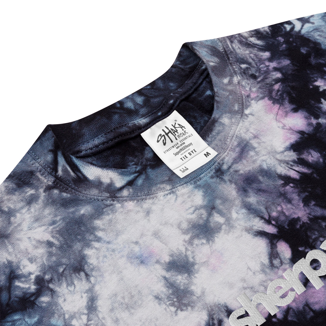 Embroidered Logo Tie Dye - Unisex T-Shirt - Sherpa THC