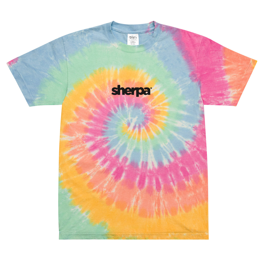 Embroidered Logo Tie Dye - Unisex T-Shirt - Sherpa THC