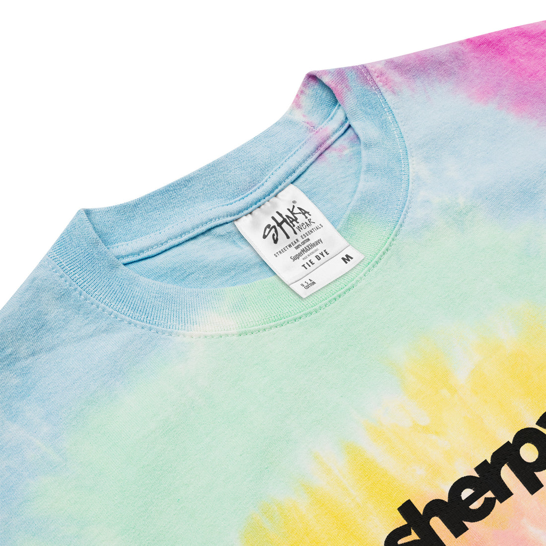 Embroidered Logo Tie Dye - Unisex T-Shirt - Sherpa THC