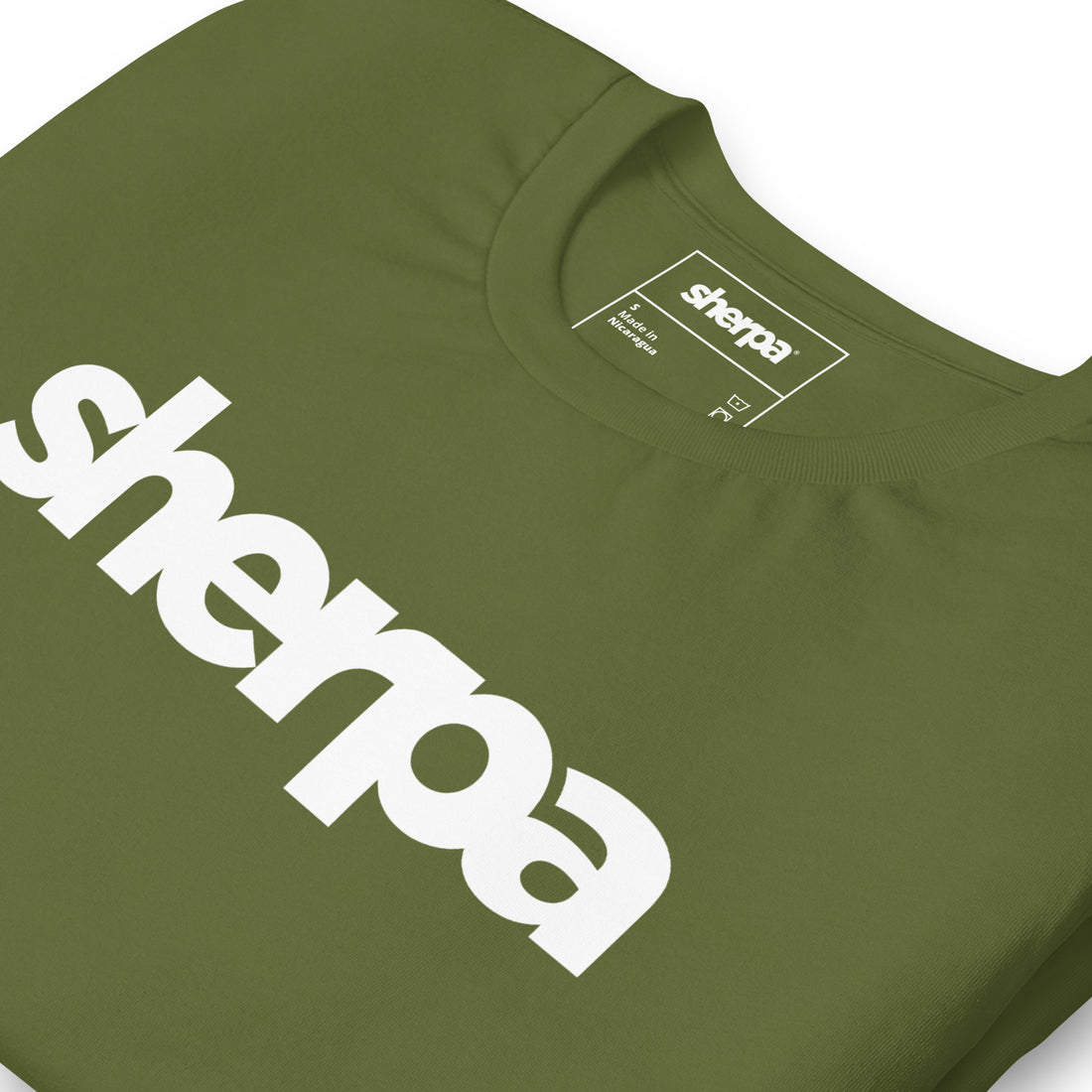 Classic Sherpa Logo White - Unisex T-Shirt - Sherpa THC