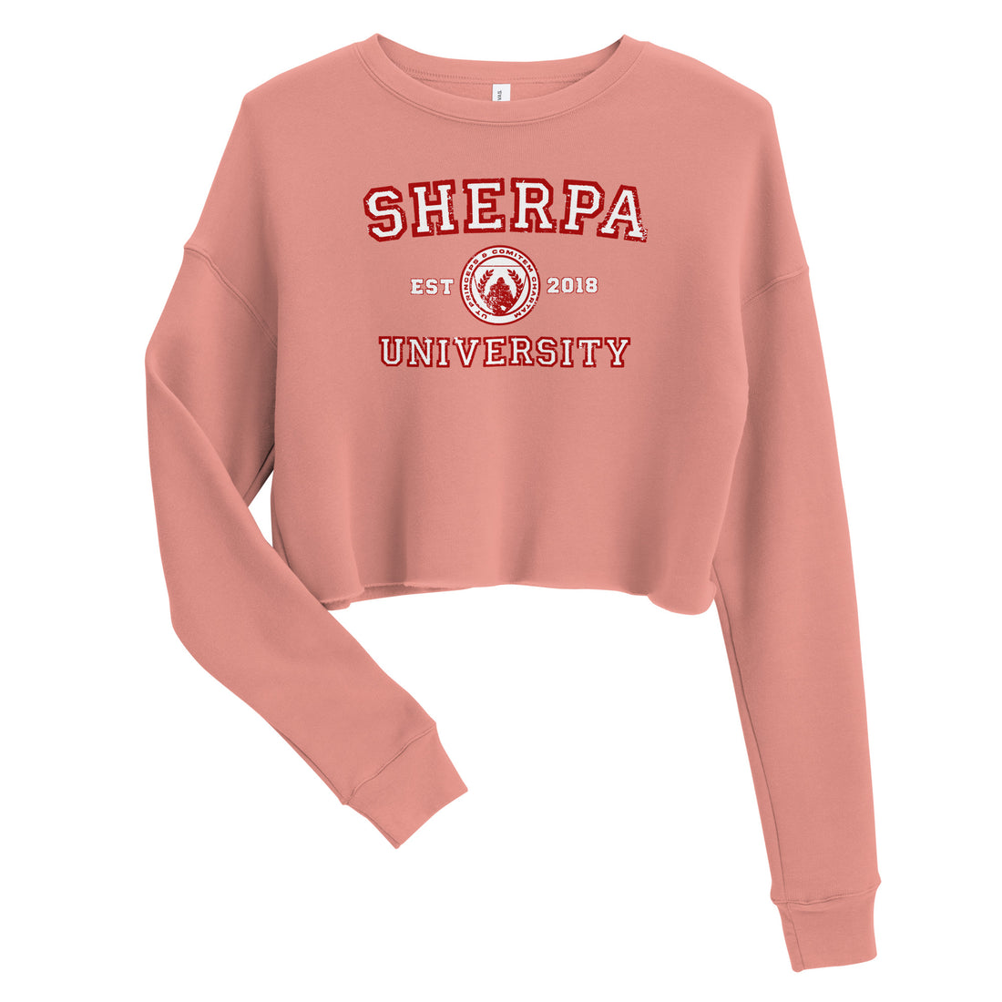 Sherpa University - Women's Cropped Sweatshirt - Sherpa THC